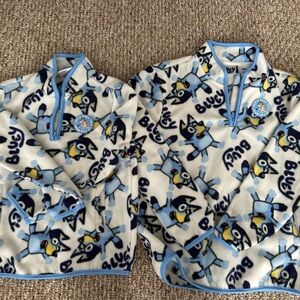 Kids Fleece Blanket and Cape Set - Blue and White